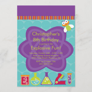 Wissenschafts-Geburtstags-Party Einladung