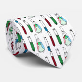 Wissenschafts-Geeky Chemiker-Reagenzglas-Chemie Krawatte (Gerollt)