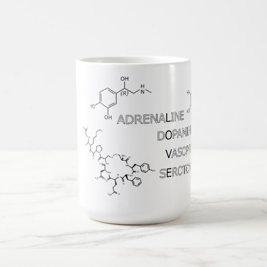 Wissenschafts-Geeky chemische Struktur der Liebe Kaffeetasse (Mittel)