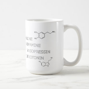 Wissenschafts-Geeky chemische Struktur der Liebe Kaffeetasse