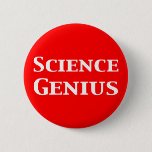 Wissenschafts-Genie-Geschenke Button
