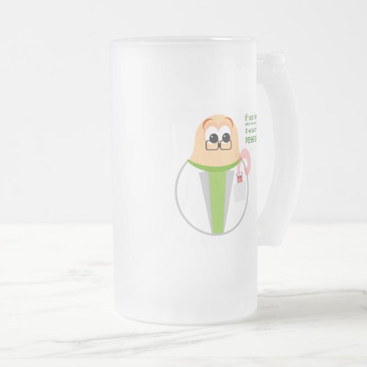 Wissenschafts-Labrador-Forscher-mattierte Tasse (VorderseiteRechts)