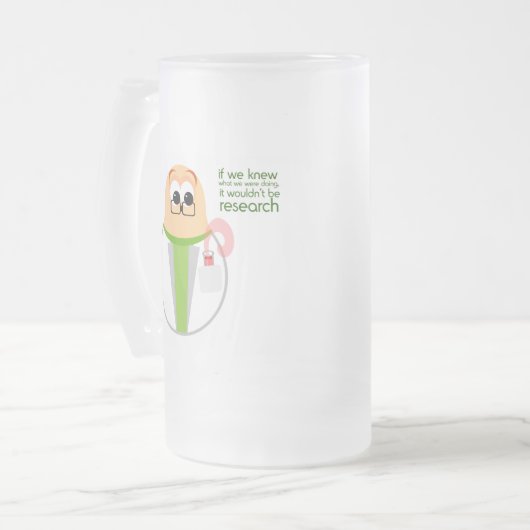 Wissenschafts-Labrador-Forscher-mattierte Tasse (Vorderseite Links)