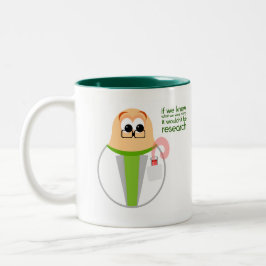 Wissenschafts-Labrador-Forscher-Tasse Zweifarbige Tasse