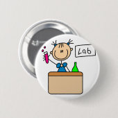 Wissenschafts-Labrador-Knopf Button (Vorne & Hinten)