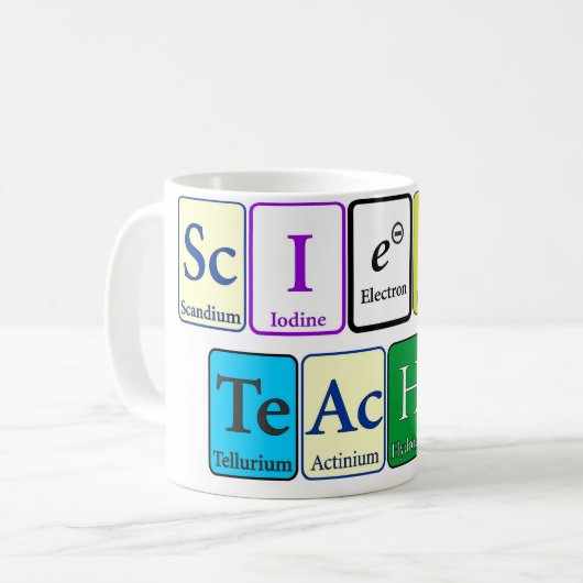 Wissenschafts-Lehrer-Kaffee-Tasse Kaffeetasse (Vorderseite Links)