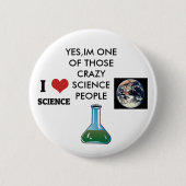 Wissenschafts-Nerd Button (Vorderseite)