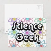Wissenschafts-Nerd Postkarte (Vorne/Hinten)