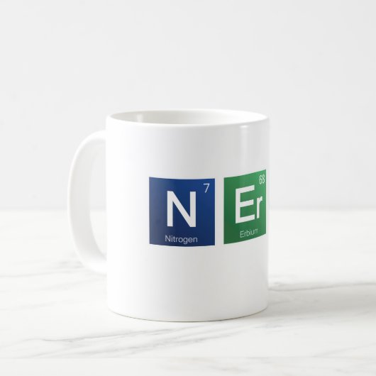 Wissenschafts-Nerd-Tasse Kaffeetasse (Vorderseite Links)