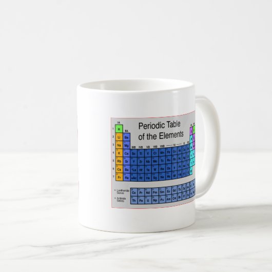 Wissenschafts-Periodensystem der Element-Geschenke Kaffeetasse (VorderseiteRechts)