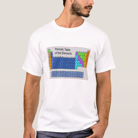 Wissenschafts-Periodensystem der Element-Geschenke T-Shirt (Vorderseite)