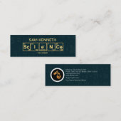 Wissenschafts-Periodensystem-Mathe-Formel-Schmutz Mini Visitenkarte (Vorne/Hinten)