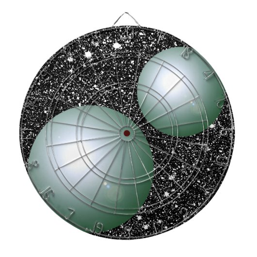 Wissenschafts-Planeten-planetarische Geeky Dartscheibe (vorne)