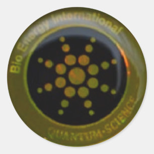 Wissenschafts-Schild-Aufkleber EMF Quantum Runder Aufkleber