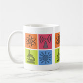 Wissenschafts-Symbol-Tasse Kaffeetasse (Links)