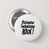 Wissenschafts-Techniker-Felsen! Knopf Button (Vorne & Hinten)