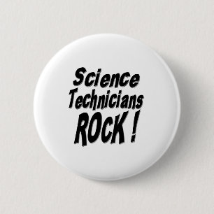 Wissenschafts-Techniker-Felsen! Knopf Button