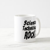 Wissenschafts-Techniker-Felsen! Tasse (VorderseiteRechts)