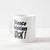 Wissenschafts-Techniker-Felsen! Tasse (Vorderseite Links)