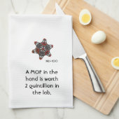 Wissenschafts-Tücher -- "Ein MOF in der Hand…" Geschirrtuch (Viertel Falte)