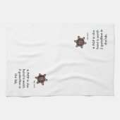 Wissenschafts-Tücher -- "Ein MOF in der Hand…" Geschirrtuch (Horizontal)