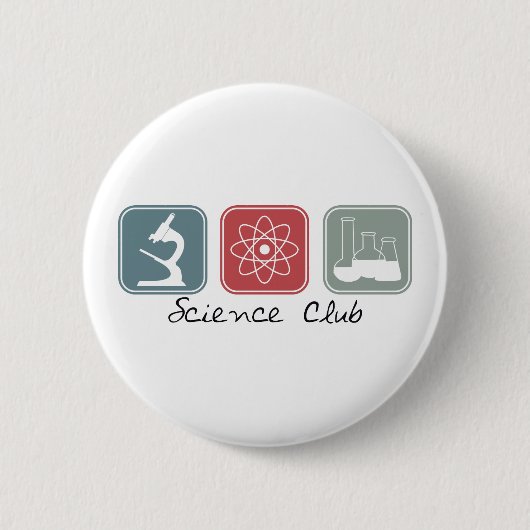 Wissenschafts-Verein (Quadrate) Button (Vorderseite)