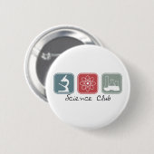 Wissenschafts-Verein (Quadrate) Button (Vorne & Hinten)