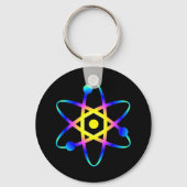 Wissenschaftsatom Schlüsselanhänger (Vorderseite)