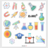 Wissenschaftsaufkleber Aufkleber (Blatt)