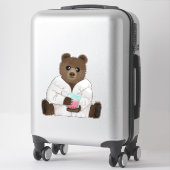 Wissenschaftsbär Aufkleber (Koffer)