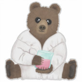 Wissenschaftsbär Aufkleber (Vorderseite)