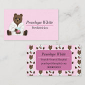 Wissenschaftsbär Visitenkarte (Vorne/Hinten)