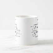 Wissenschaftsbiologie Krebs Zykluslustiger Lehrer Kaffeetasse (Mittel)