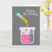 Wissenschaftschemie - niedliche Wissenschaftsausrü Karte (Gelbe Blume)