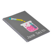 Wissenschaftschemie - niedliche Wissenschaftsausrü Notizblock (Rechte Seite)