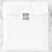 Wissenschaftsenthusiast Runder Aufkleber (Tasche)