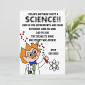Wissenschaftsexperiment Einladung (Stehend Vorderseite)