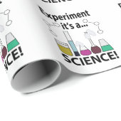 Wissenschaftsexperiment Es ist eine Wissenschaft Geschenkpapier (Rolleneckpunkt)