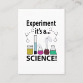 Wissenschaftsexperiment Es ist eine Wissenschaft Visitenkarte (Vorderseite)