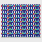 Wissenschaftsflaschen Geschenkpapier (Flach)