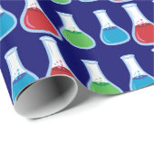 Wissenschaftsflaschen Geschenkpapier (Rolleneckpunkt)