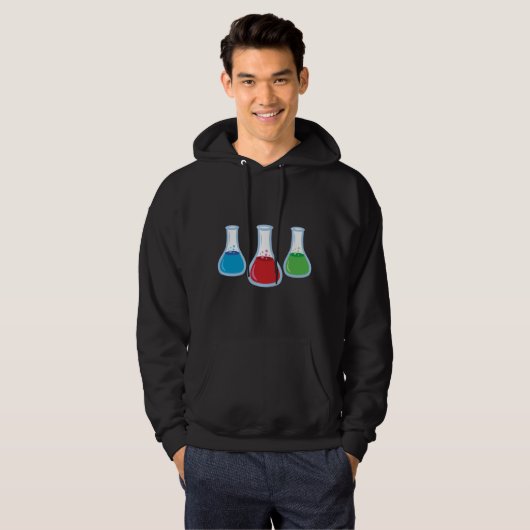 Wissenschaftsflaschen Hoodie (Vorne ganz)