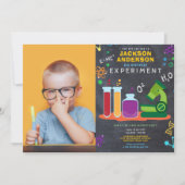 Wissenschaftsgeburtsfeier Foto Einladung (Vorderseite)