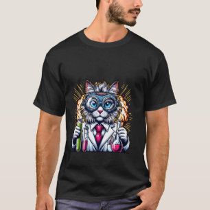Wissenschaftskatze Chemie-Spaß-Explosion T-Shirt