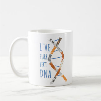 Wissenschaftskatze DNA-Helix Ich habe perfekte DNA Kaffeetasse
