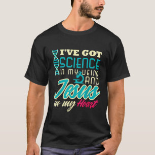 Wissenschaftslehrer Christliche Jesus Biologie Che T-Shirt