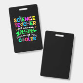 Wissenschaftslehrer Cool Ausweis (Vorder- & Rückseite)