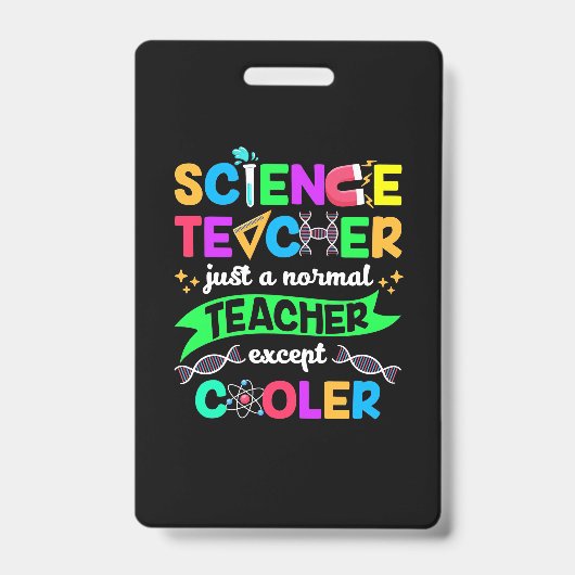 Wissenschaftslehrer Cool Ausweis (Vorderseite)