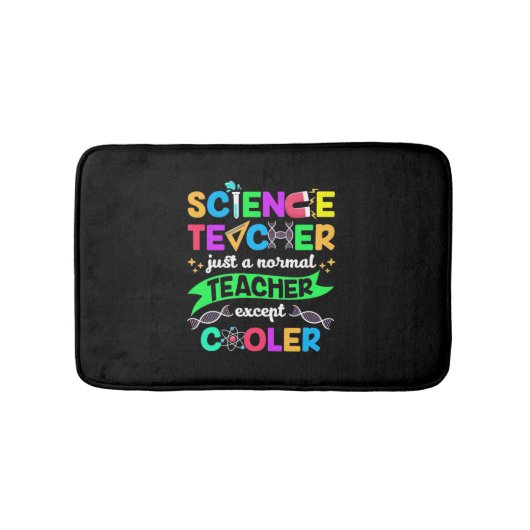 Wissenschaftslehrer Cool Badematte (Vorderseite)