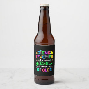 Wissenschaftslehrer Cool Bierflaschenetikett